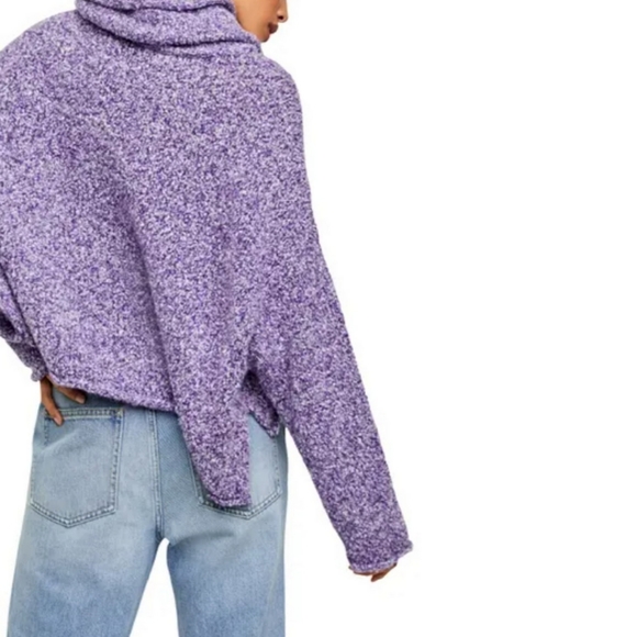 Free People BFF Cowl Neck Knit Sweater Small S - Picture 2 of 6